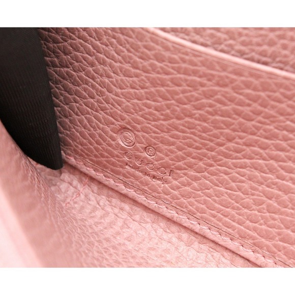 Gucci GG Canvas Zippy Wallet Leather Light Pink - Picture 8 of 9